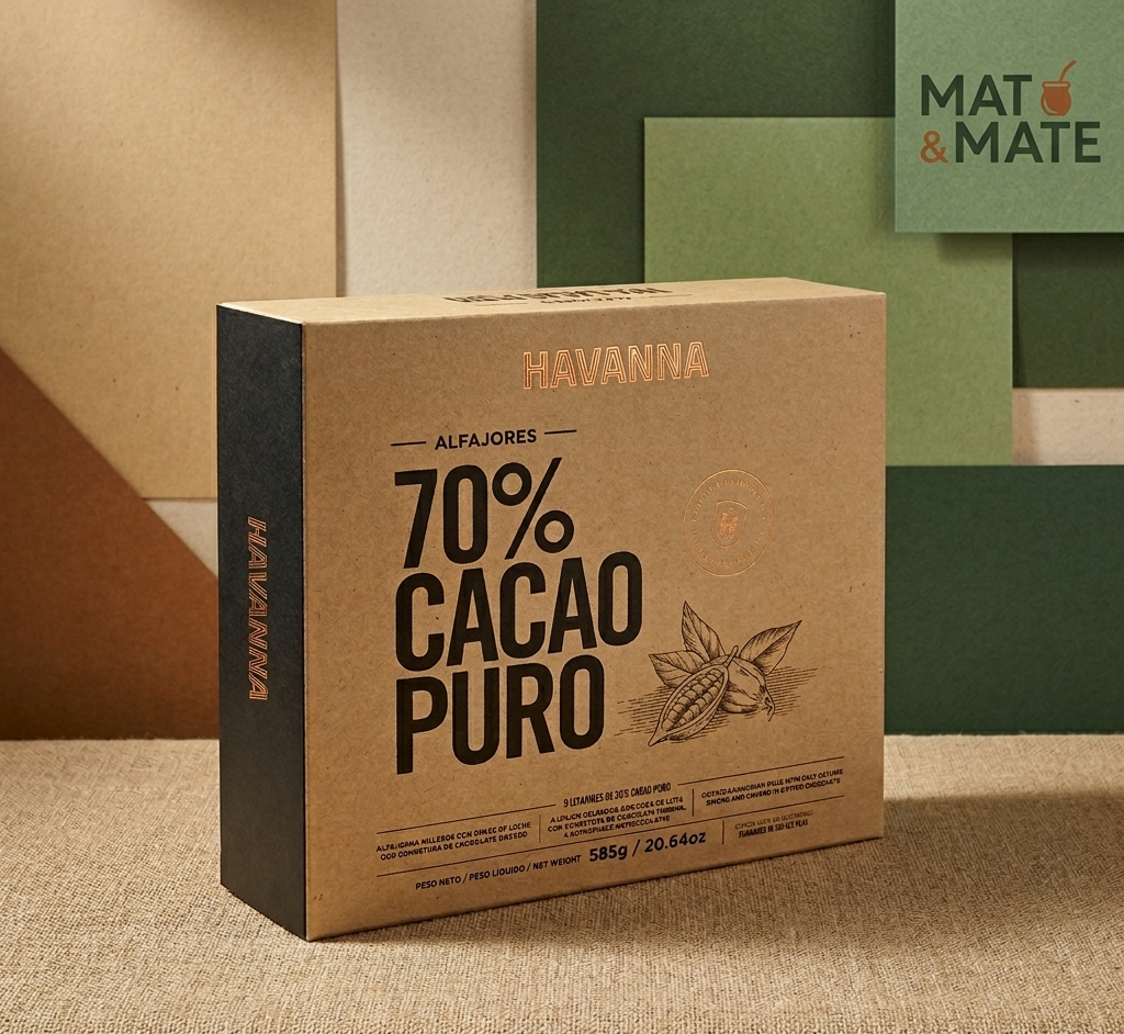 Alfajor Havanna 70% Cacao (9 U.)