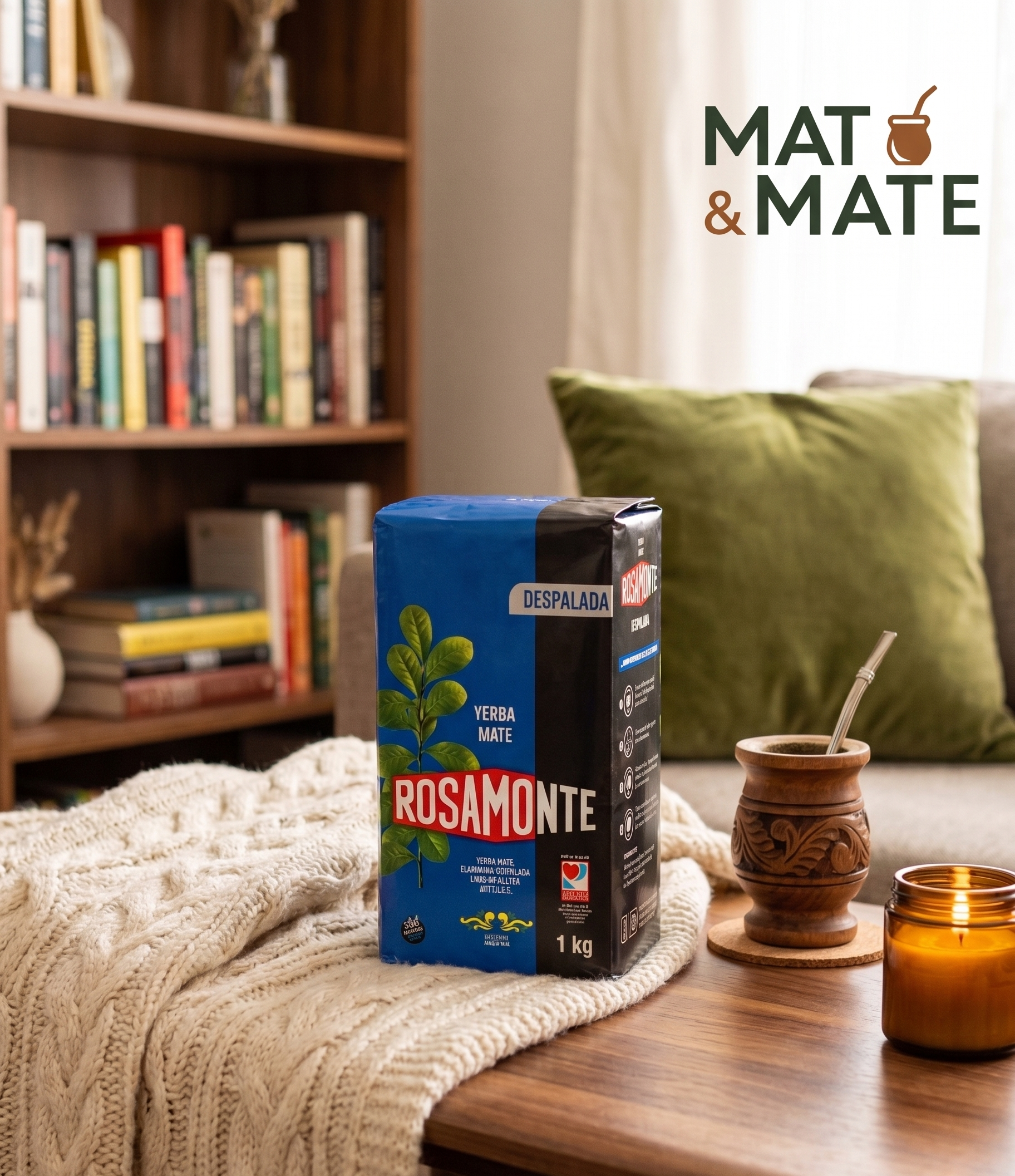 Yerba Mate Rosamonte Despalada 1 kg