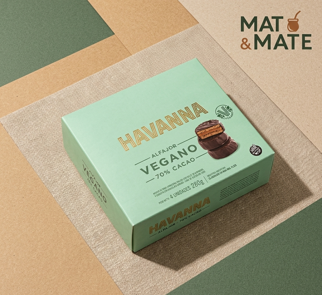 Caja 4 U. Alfajor Havanna Vegano GLUTENFRI og VEGANSK